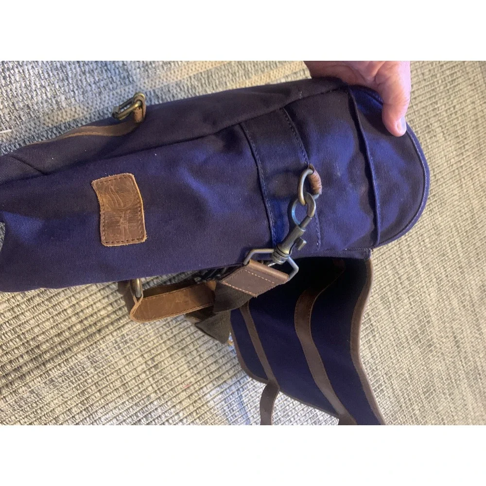 United By Blue Convertible Backpack Daypack Rucksack Leather Straps Canvas Tote